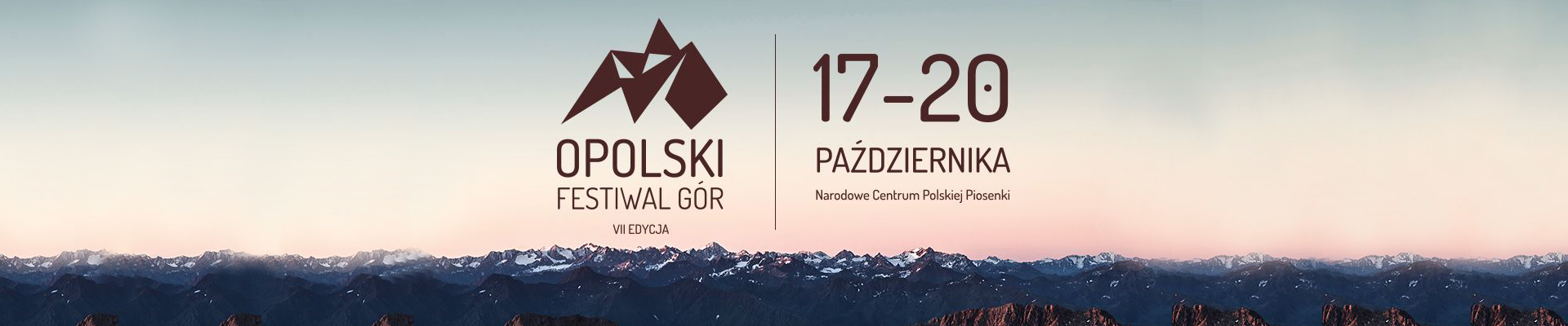 17 – 20.10.2018 Zapraszamy na VII Opolski Festiwal Gór!
