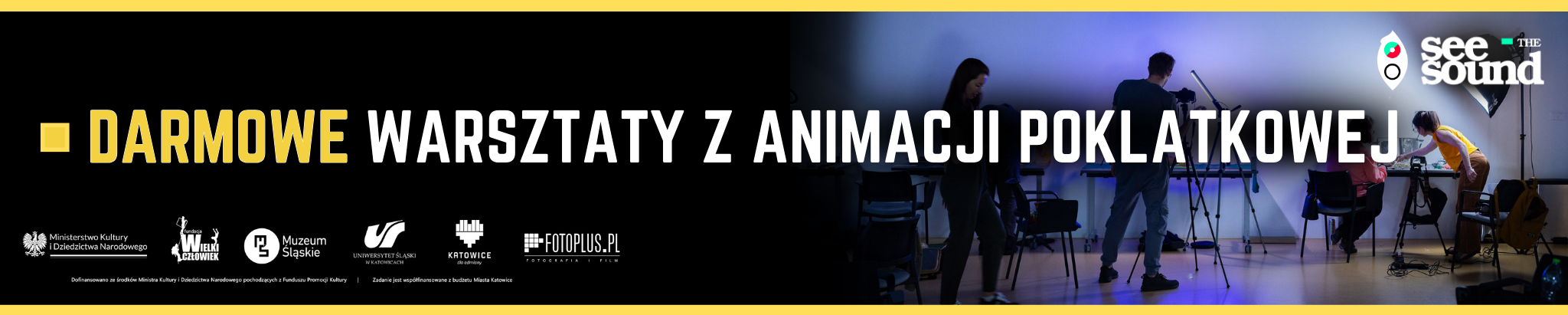 Zapraszamy na bezpłatne warsztaty z animacji poklatkowej! See the sound 2026